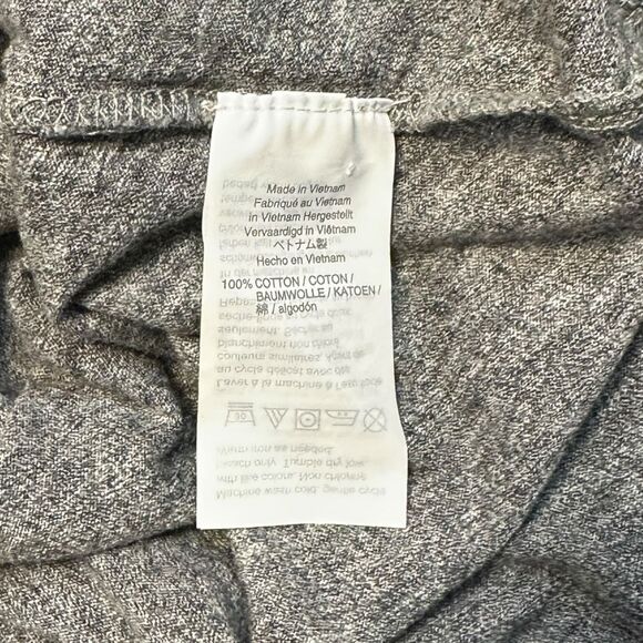 MADEWELL Women’s Heather Gray Short Sleeve Whisper Cotton V-Neck Tee Shirt Top S - Picture 6 of 7